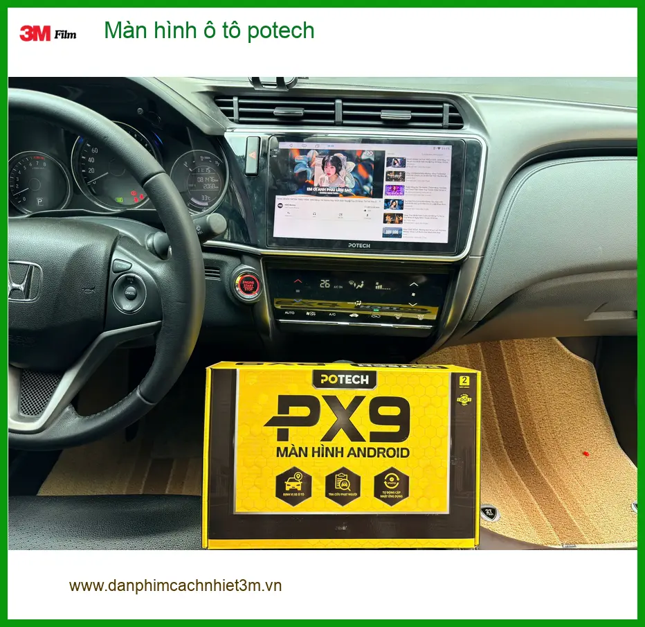 Chị Diễm nâng cấp màn hình Potech cho Hyundai Elantra tại Quận 2 ảnh thực tế 3