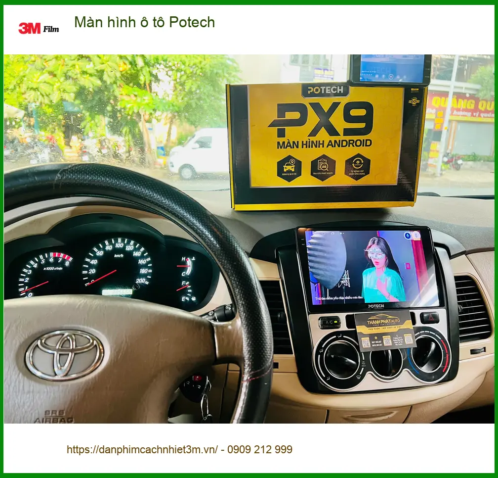 Anh Thắng lắp Màn hình ô tô Potech cho Mazda CX-5 tại Quận 12