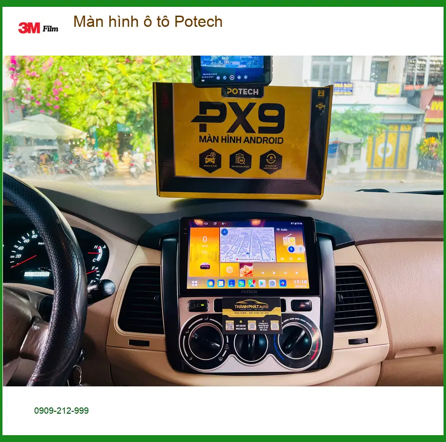 Anh Thắng lắp Màn hình ô tô Potech cho Mazda CX-5 tại Quận 12 ảnh thực tế 3
