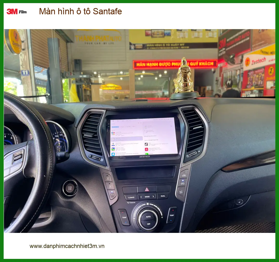 Anh Tấn nâng cấp màn hình ô tô Santafe tại Hóc Môn để có trải nghiệm giải trí tốt hơn ảnh thực tế 3