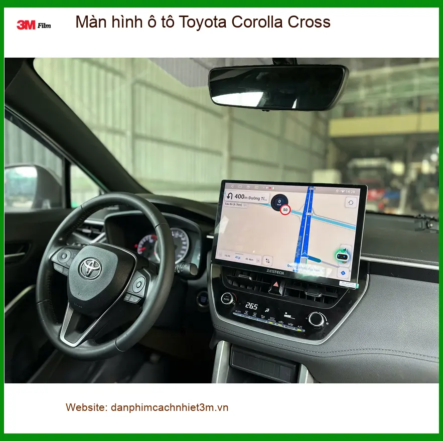 Chị Mai Anh lắp màn hình ô tô Toyota Corolla Cross chính hãng tại Quận Phú Nhuận ảnh thực tế 3
