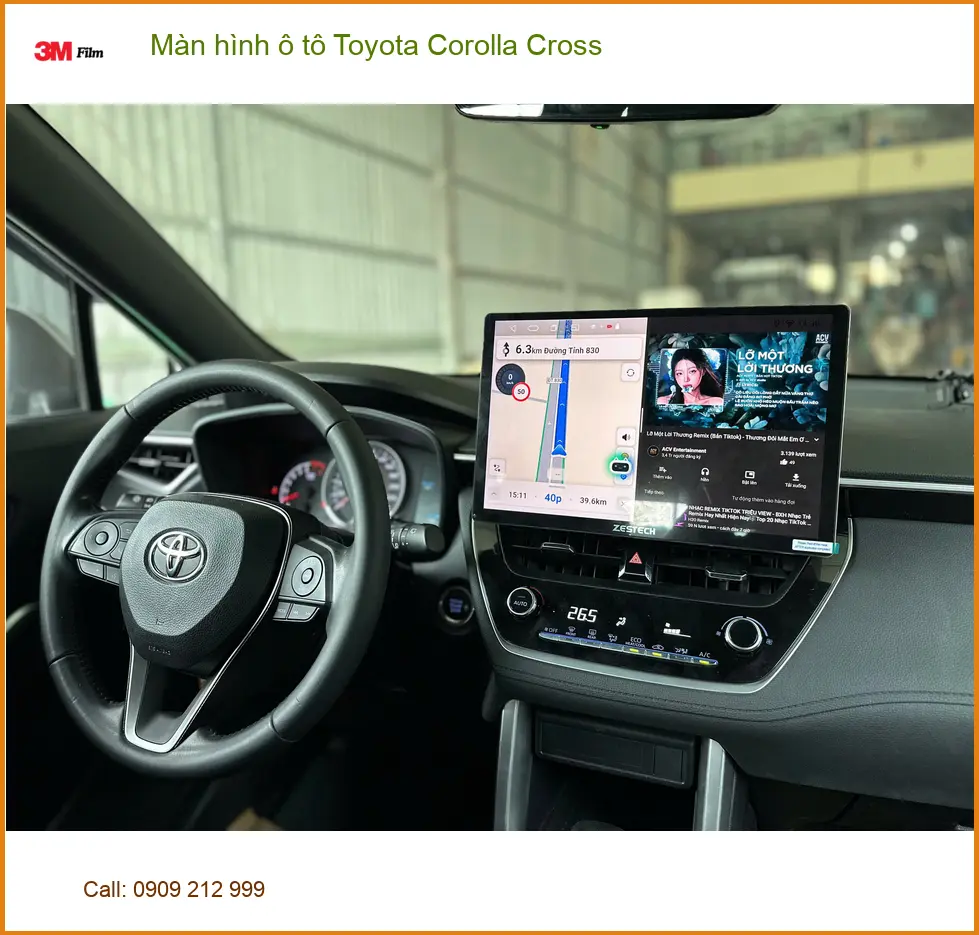 Anh Lộc lắp màn hình ô tô Toyota Corolla Cross tại Quận 2 ảnh thực tế 4