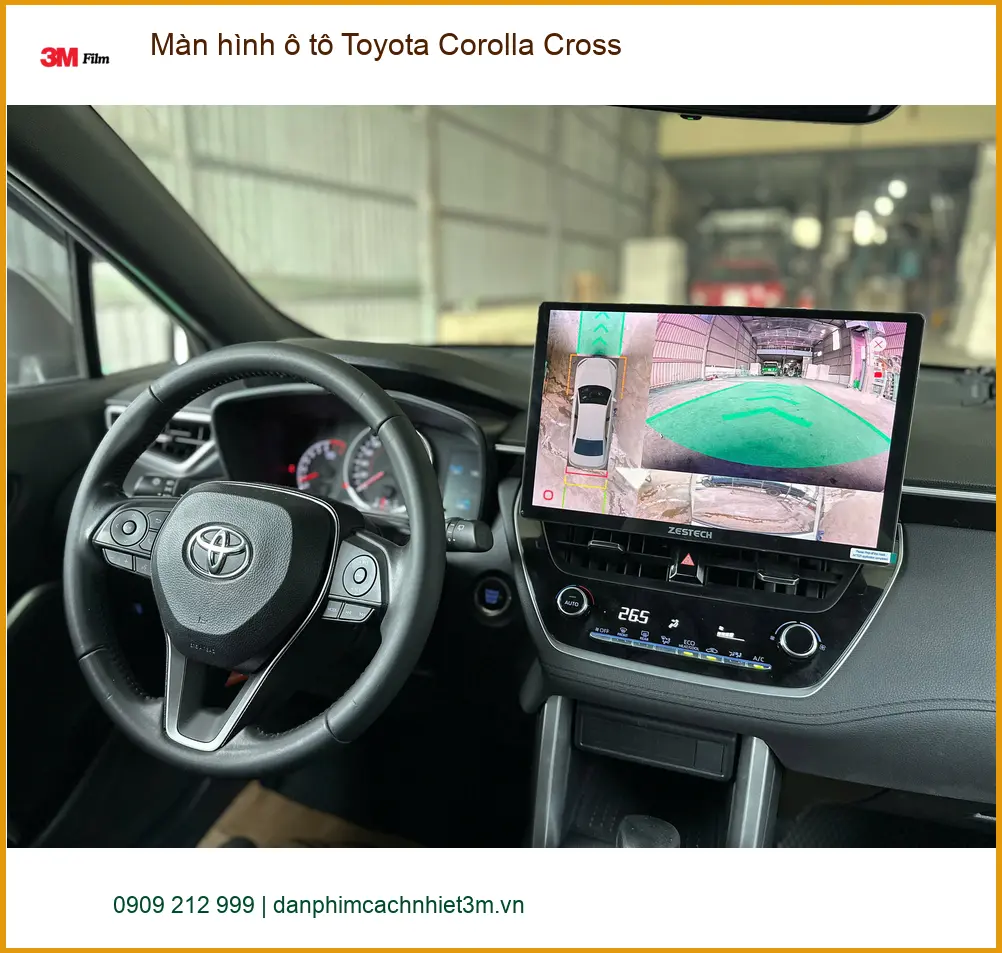 Anh Khánh lắp Màn hình ô tô Toyota Corolla Cross để tiện di chuyển tại Quận 9