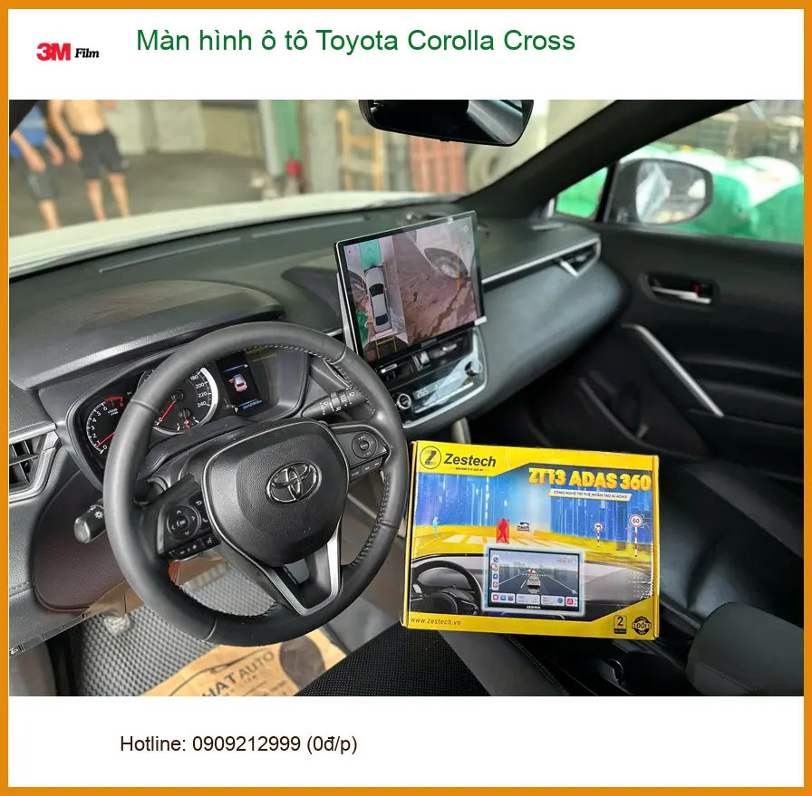 Anh Khánh lắp Màn hình ô tô Toyota Corolla Cross để tiện di chuyển tại Quận 9 ảnh thực tế 3