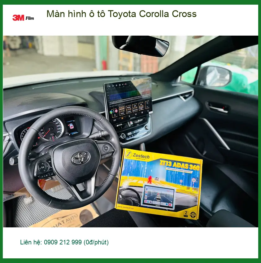 Anh Khánh lắp Màn hình ô tô Toyota Corolla Cross để tiện di chuyển tại Quận 9 ảnh thực tế 4