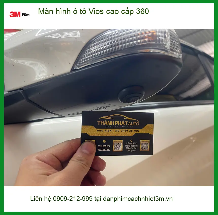 Anh Khải lắp màn hình ô tô Vios cao cấp 360 tại Quận 2 để lái xe an toàn ảnh thực tế 3