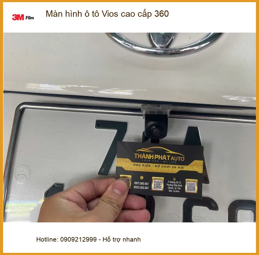 Chị Vân nâng cấp màn hình ô tô Vios 360 tại Quận Thủ Đức để an tâm lái xe ảnh thực tế 3