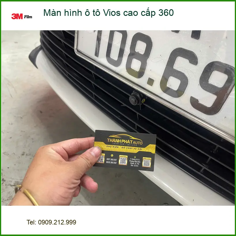 Chị Vân nâng cấp màn hình ô tô Vios 360 tại Quận Thủ Đức để an tâm lái xe ảnh thực tế 4