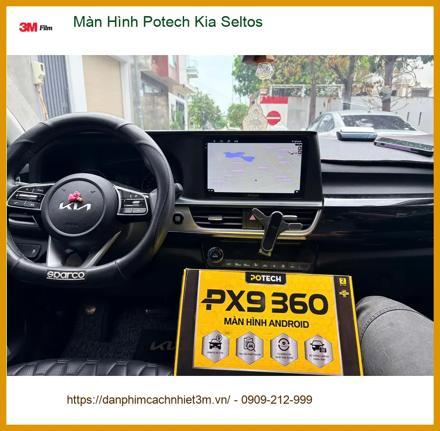 Anh Khải nâng cấp Màn Hình Potech cho Kia Seltos tại Quận Phú Nhuận ảnh thực tế 3