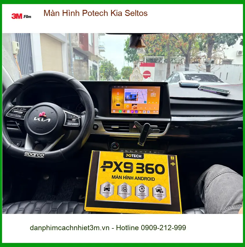 Anh Khải nâng cấp Màn Hình Potech cho Kia Seltos tại Quận Phú Nhuận ảnh thực tế 4