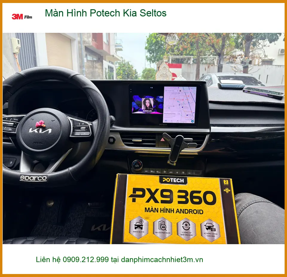 Anh Khải nâng cấp Màn Hình Potech cho Kia Seltos tại Quận Phú Nhuận ảnh thực tế 5