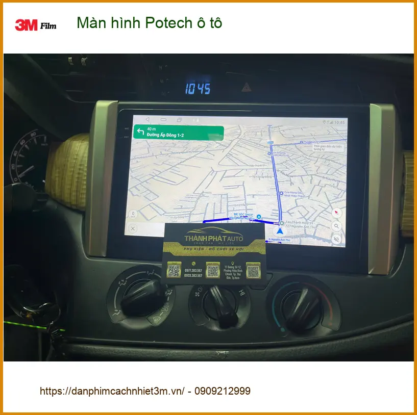Anh Tấn lắp Màn hình Potech ô tô chính hãng Hyundai Santa Fe Quận 9 ảnh thực tế 2