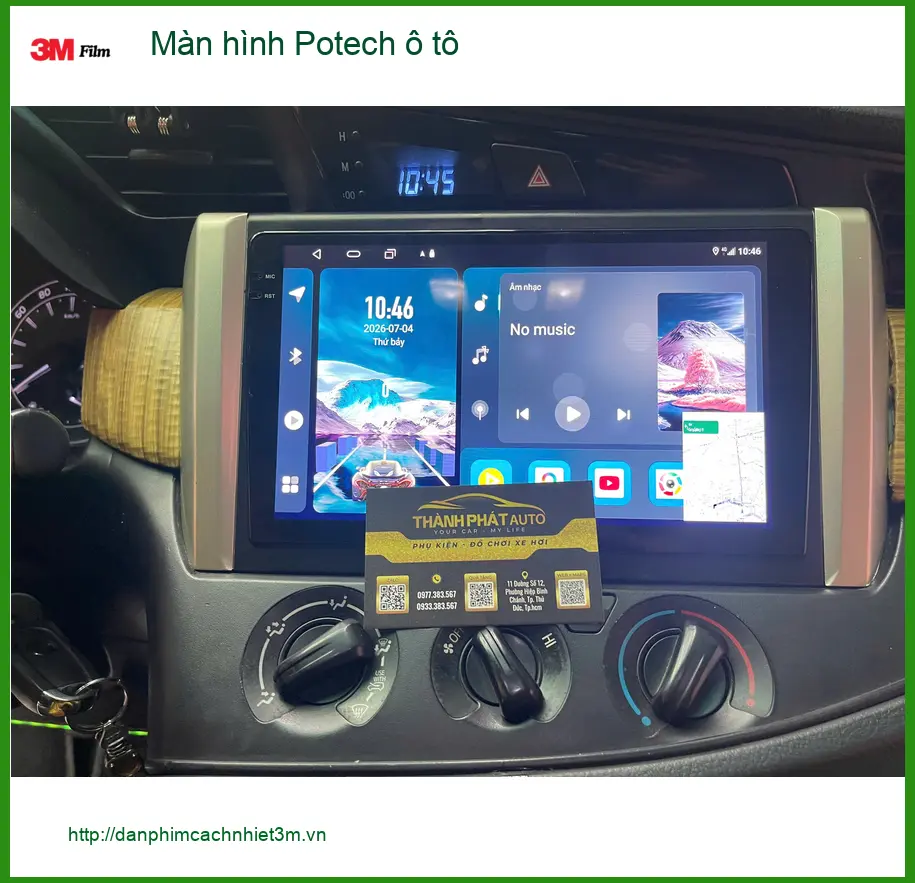 Anh Khánh nâng cấp màn hình Potech ô tô cho Hyundai Creta tại Quận Thủ Đức