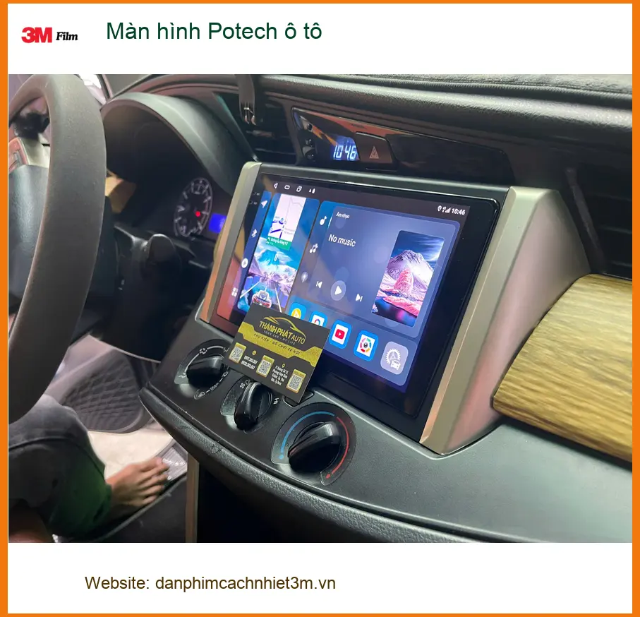 Anh Khánh nâng cấp màn hình Potech ô tô cho Hyundai Creta tại Quận Thủ Đức ảnh thực tế 2