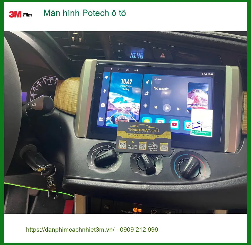 Anh Khánh nâng cấp màn hình Potech ô tô cho Hyundai Creta tại Quận Thủ Đức ảnh thực tế 3