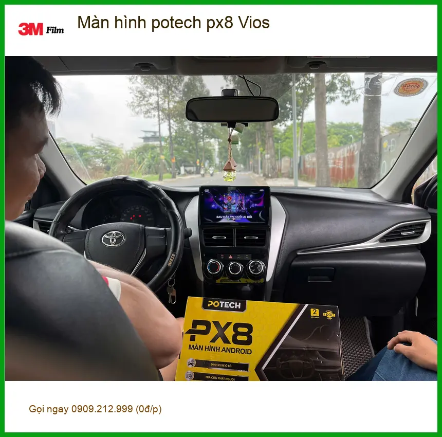 Anh Cường nâng cấp màn hình Potech PX8 Vios Quận 10 tại cửa hàng uy tín ảnh thực tế 4
