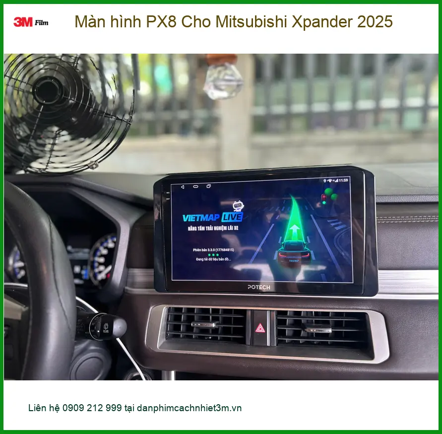 Bác Long gắn Màn hình PX8 Mitsubishi Xpander 2025 tại Quận Bình Tân.