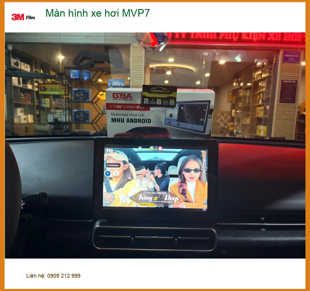 Chị Thuý lắp màn hình xe hơi MVP7 cho Hyundai Accent tại Quận 2