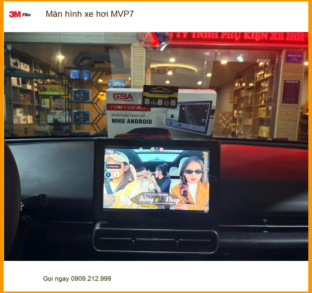 Anh Tấn lắp Màn hình xe hơi MVP7 cho Honda CRV tại Thủ Đức nâng cấp giải trí.