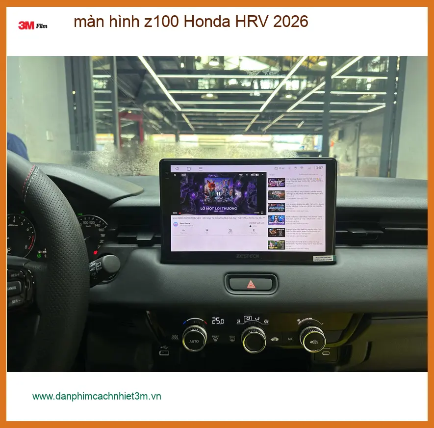 Anh Thiện lắp màn hình Z100 cho Honda HRV 2026 ở Quận Bình Tân