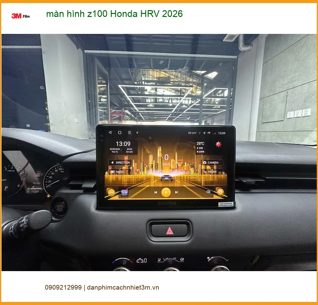 Anh Thiện lắp màn hình Z100 cho Honda HRV 2026 ở Quận Bình Tân ảnh thực tế 3