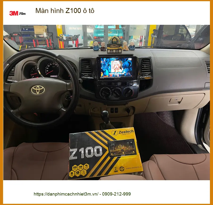Anh Quân lắp Màn hình Z100 ô tô cho Hyundai Accent tại Hóc Môn để nâng tầm tiện ích lái xe ảnh thực tế 5