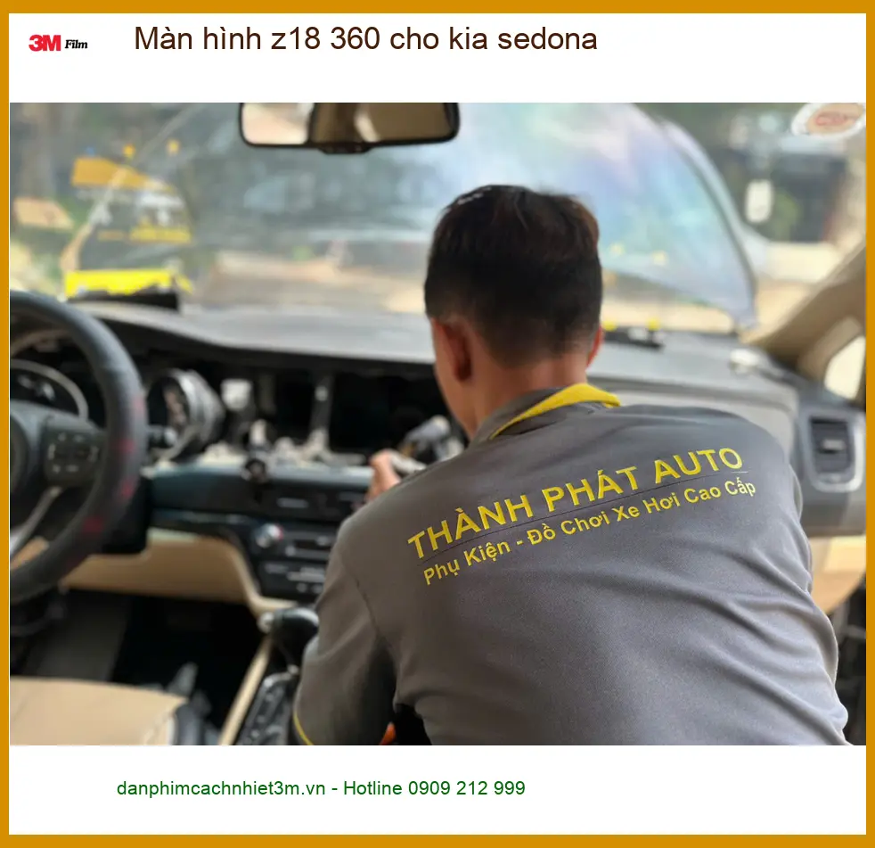 Anh Khang lắp Màn hình Z18 360 cho Kia Sedona tại Quận 4 để quan sát tốt hơn ảnh thực tế 4