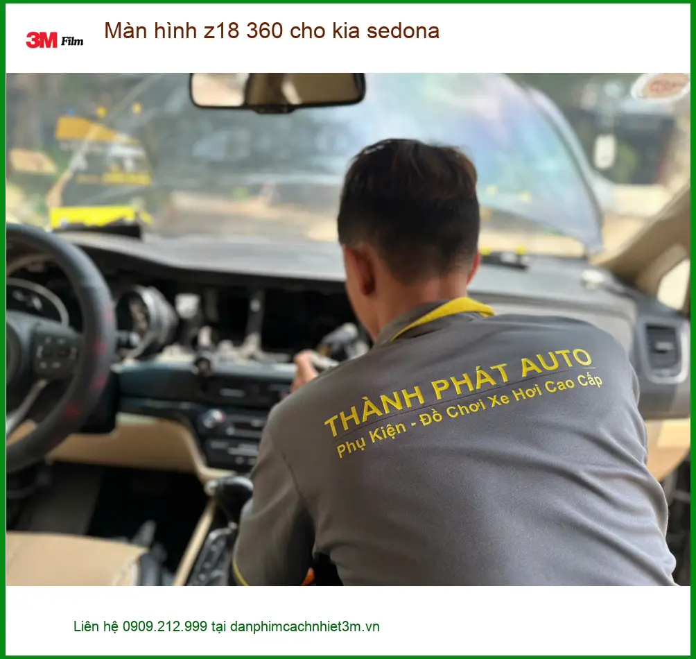Anh Khải nâng cấp màn hình Z18 360 cho Kia Sedona tại Quận 10 để lái xe an toàn ảnh thực tế 3
