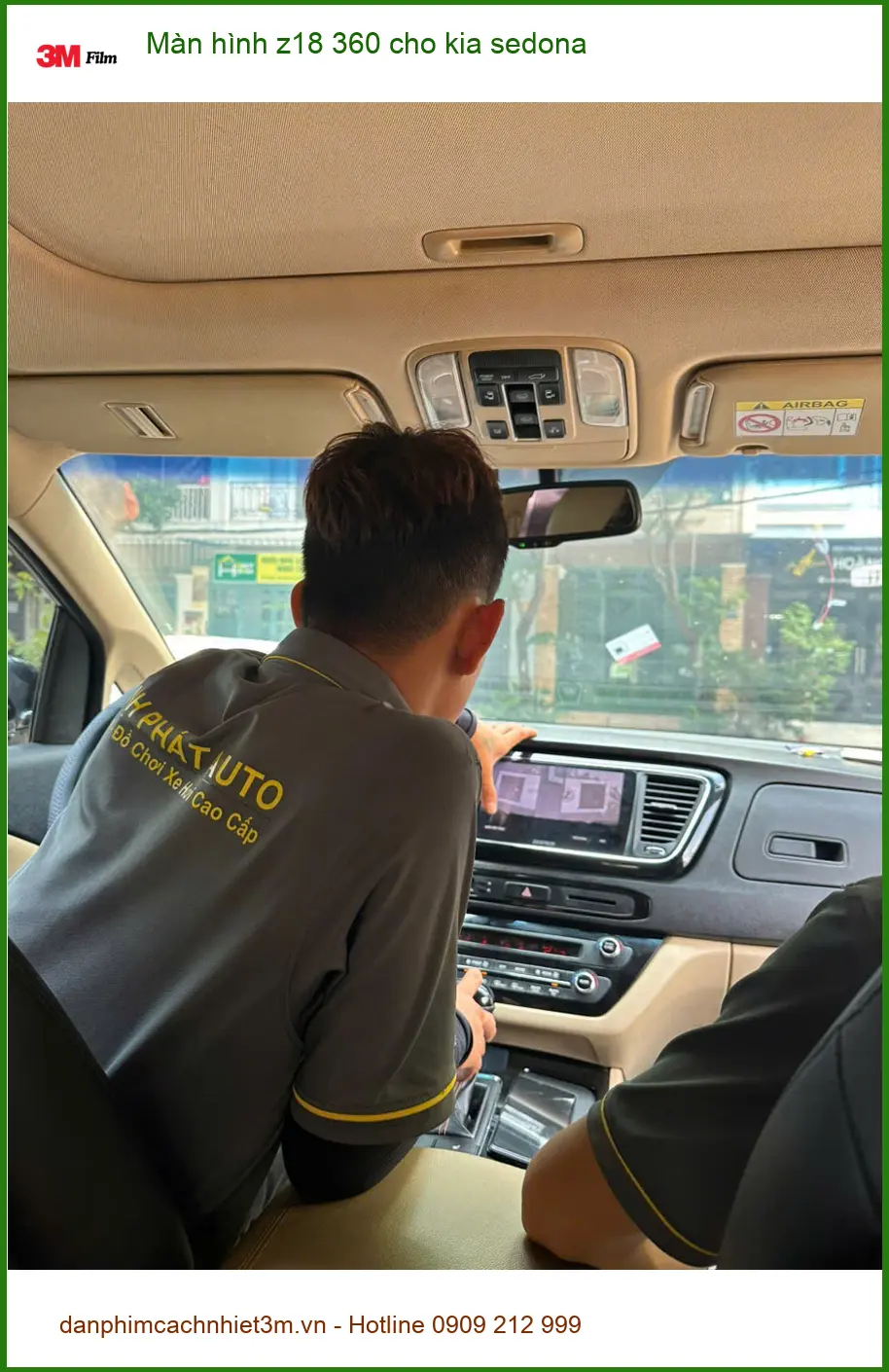 Anh Khải nâng cấp màn hình Z18 360 cho Kia Sedona tại Quận 10 để lái xe an toàn ảnh thực tế 4