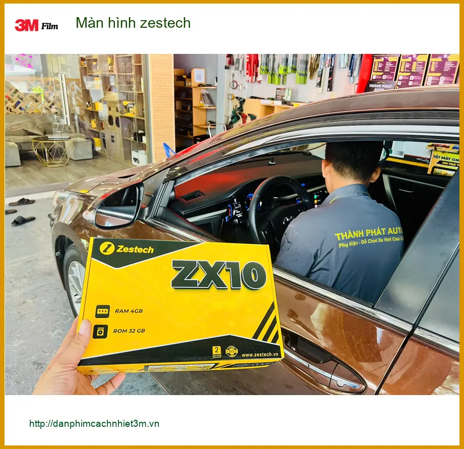 Chị Thúy nâng cấp màn hình Zestech Hyundai Accent ở Quận 6 để lái xe tiện lợi ảnh thực tế 4