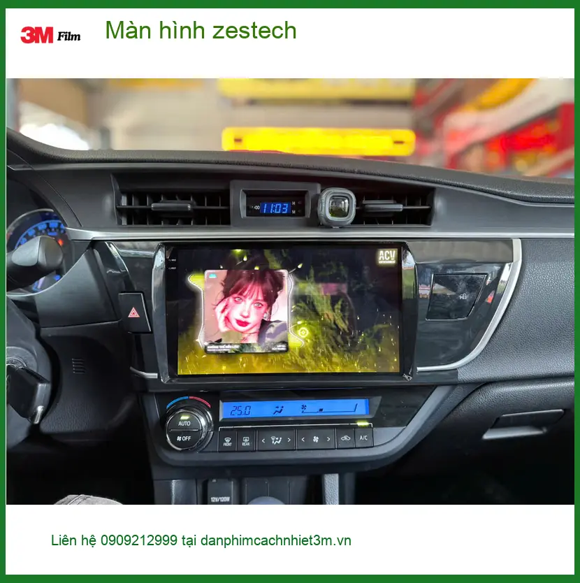Chị Thúy nâng cấp màn hình Zestech Hyundai Accent ở Quận 6 để lái xe tiện lợi ảnh thực tế 5