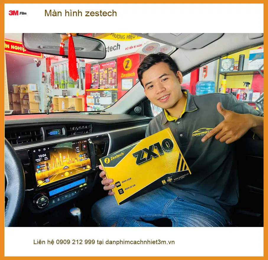 Anh Quốc lắp màn hình Zestech cho Honda CRV tại Quận 9 để nâng cấp tính năng giải trí ảnh thực tế 2