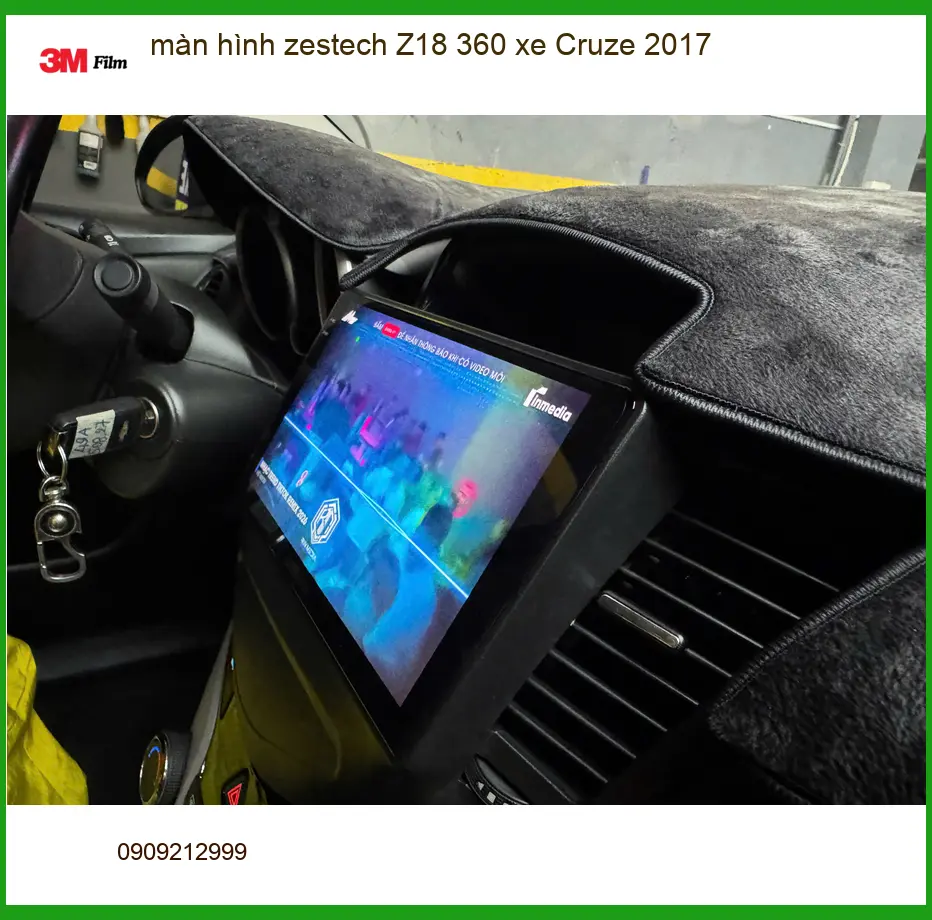 Anh Khang lắp màn hình Zestech Z18 360 cho Cruze 2017 tại Quận 11 để nâng cấp trải nghiệm lái