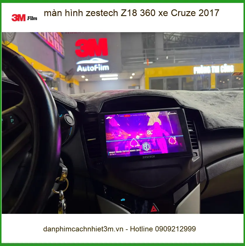 Anh Khang lắp màn hình Zestech Z18 360 cho Cruze 2017 tại Quận 11 để nâng cấp trải nghiệm lái ảnh thực tế 2