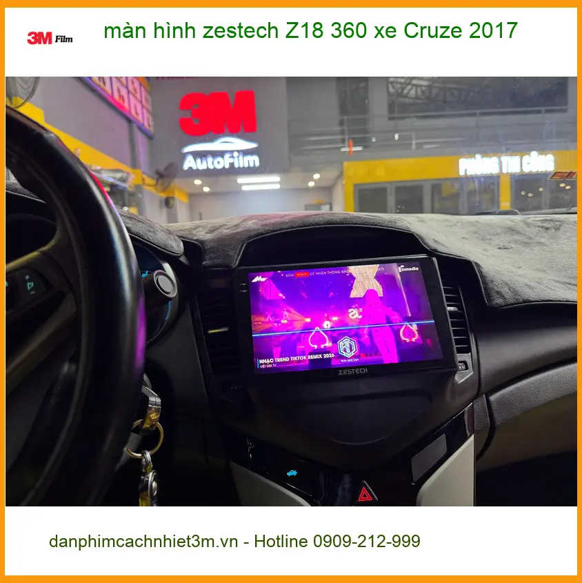Anh Duy lắp màn hình Zestech Z18 360 cho xe Cruze 2017 ở Quận Tân Bình