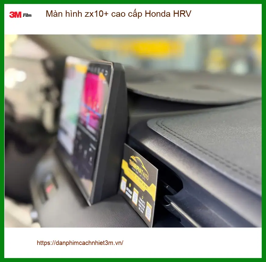 Chị Thảo lắp màn hình zx10+ cao cấp Honda HRV tại Quận 8 vì màn zin không có Google Maps ảnh thực tế 5