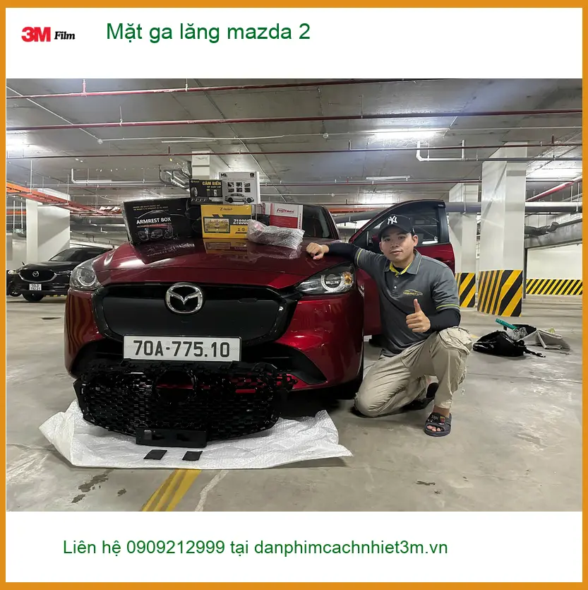 Anh Duy nâng cấp Mặt ga lăng Mazda 2 tại Quận 9 để đổi mới diện mạo xe ảnh thực tế 4