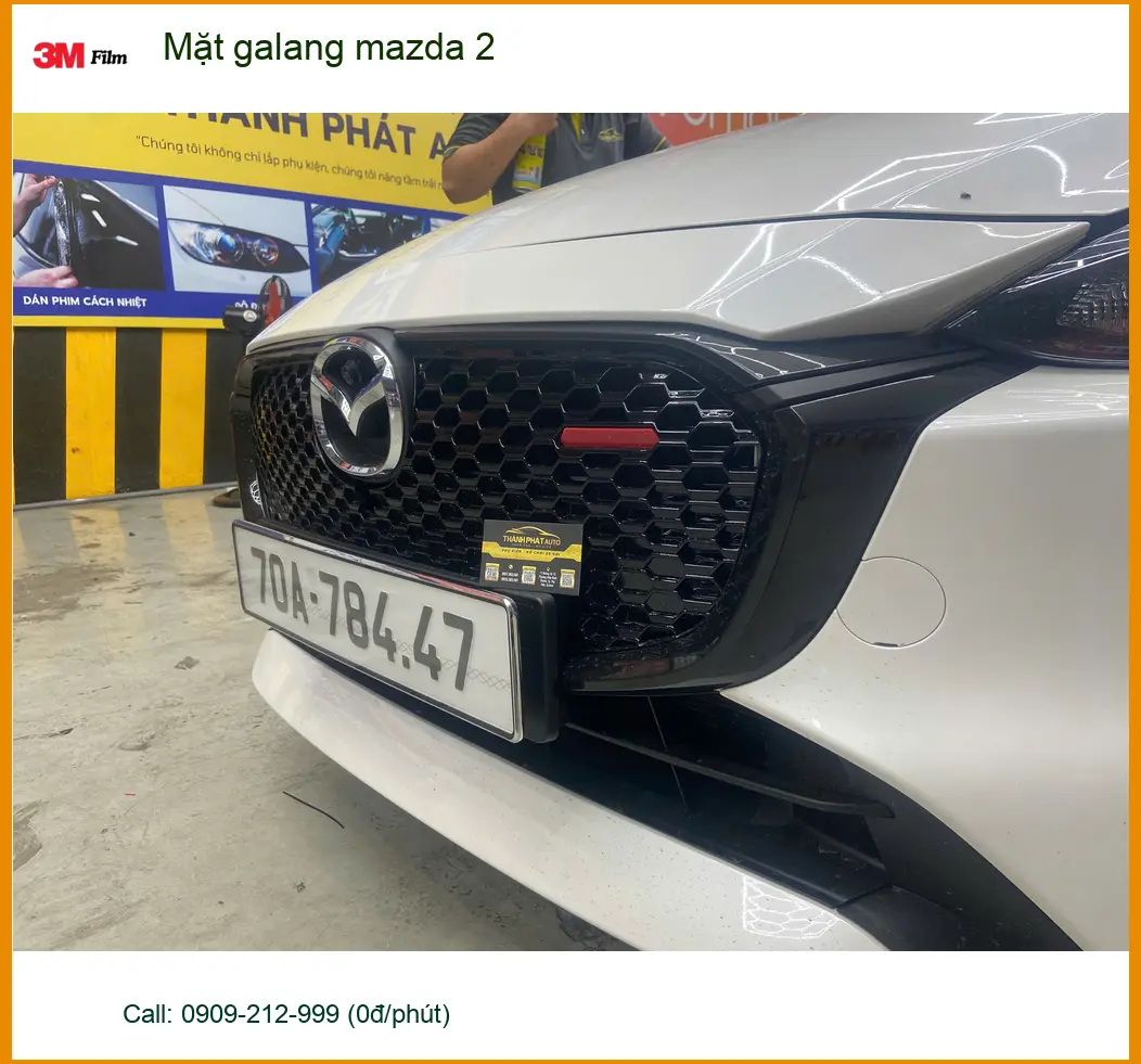 Anh Khải nâng cấp mặt galang Mazda 2 tại Quận 12 để xe trông thể thao hơn ảnh thực tế 4