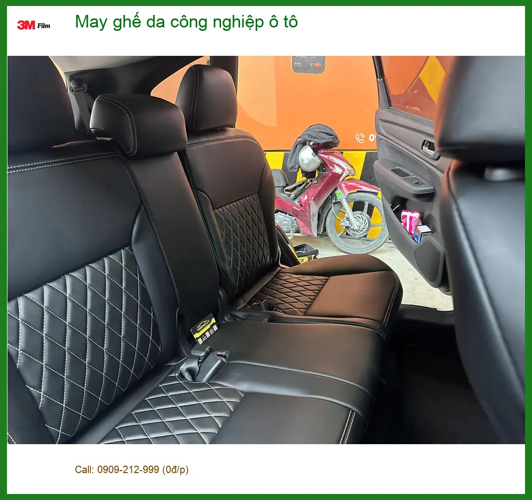 Bác Trọng Hyundai Accent may ghế da công nghiệp ô tô Quận 3 để nội thất xe thêm sang trọng ảnh thực tế 4