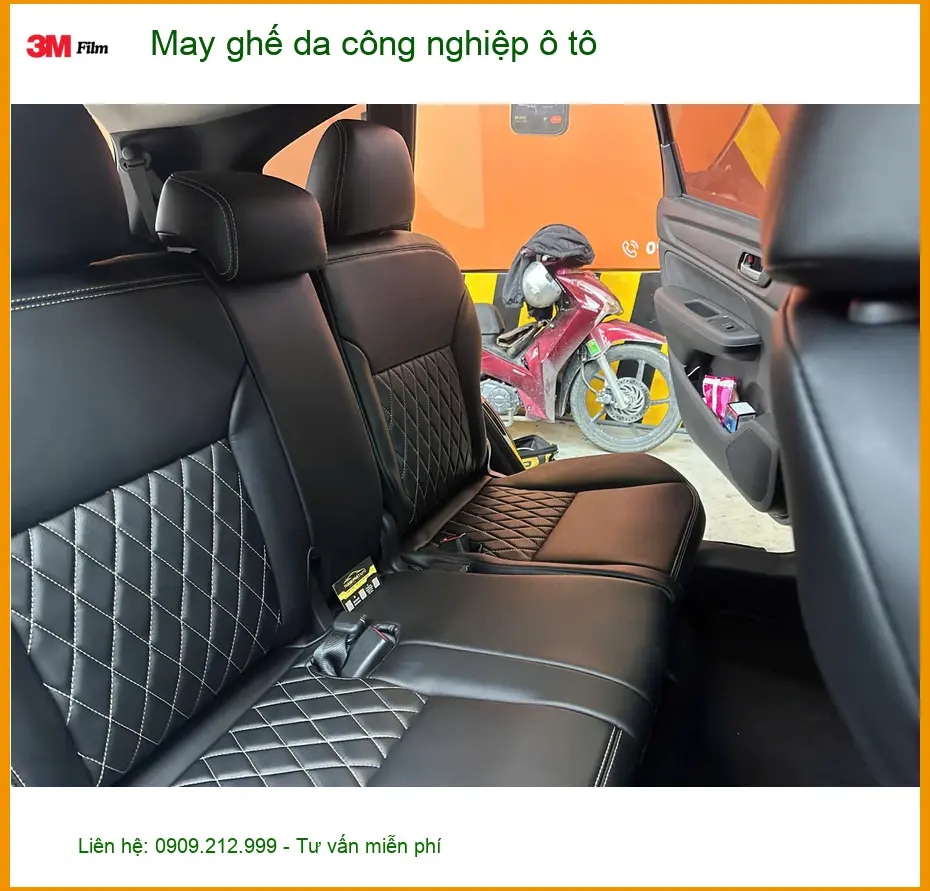 Anh Khải may ghế da công nghiệp ô tô Suzuki Ertiga Quận 11 giữ nội thất sạch bền ảnh thực tế 2