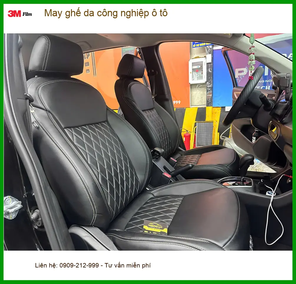 Anh Khải may ghế da công nghiệp ô tô Suzuki Ertiga Quận 11 giữ nội thất sạch bền ảnh thực tế 4