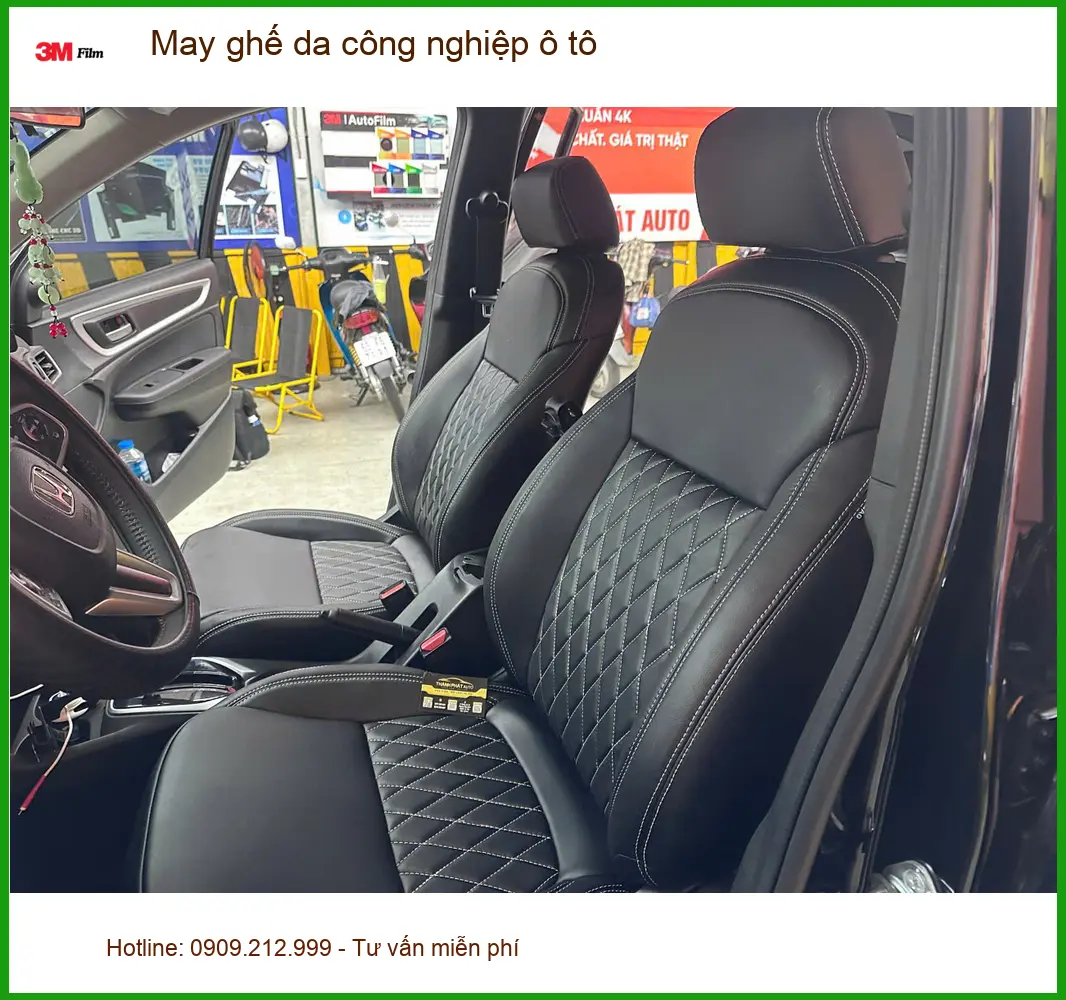 Bác Vinh bọc ghế da công nghiệp ô tô cho VinFast Lux SA tại Quận 9