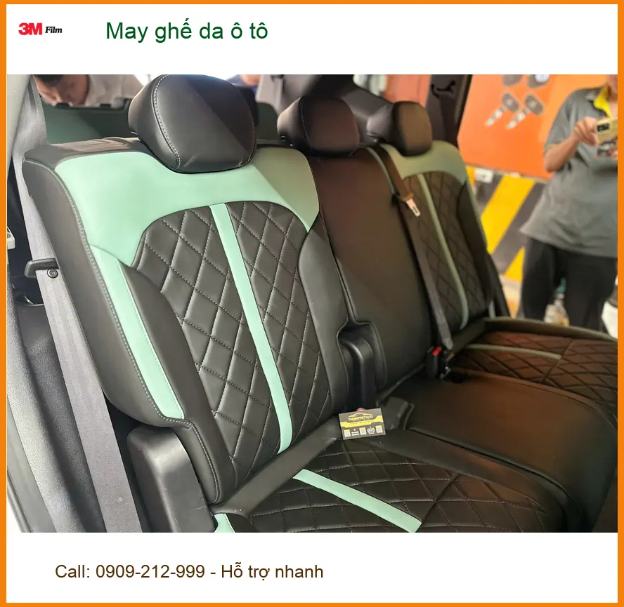 Chị Lâm may ghế da ô tô Ford Everest tại Quận 10 để nâng tầm không gian nội thất ảnh thực tế 4