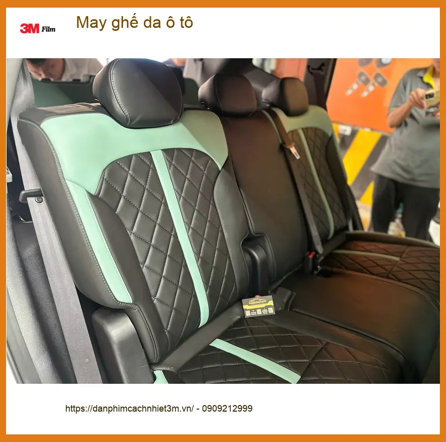 Anh Thiện may ghế da ô tô cho Honda CRV tại Quận Bình Tân nội thất sang trọng hơn ảnh thực tế 4