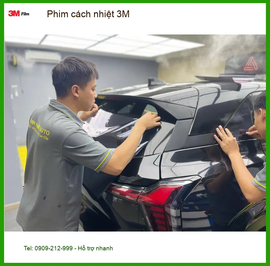 Chị Bích dán phim cách nhiệt 3M cho Hyundai Creta tại Quận 9 chuẩn bị đón nắng hè ảnh thực tế 2