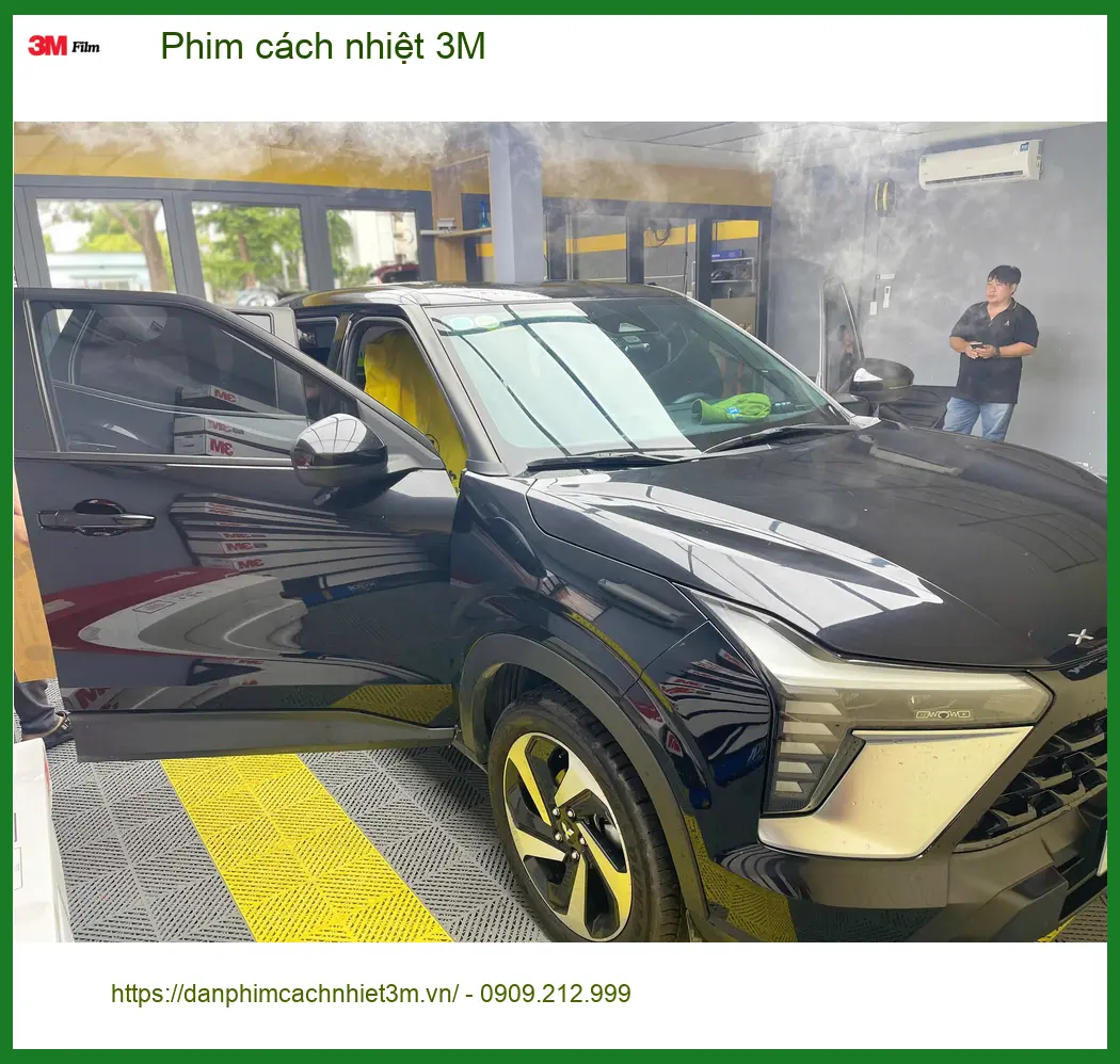 Chị Bích dán phim cách nhiệt 3M cho Hyundai Creta tại Quận 9 chuẩn bị đón nắng hè ảnh thực tế 3