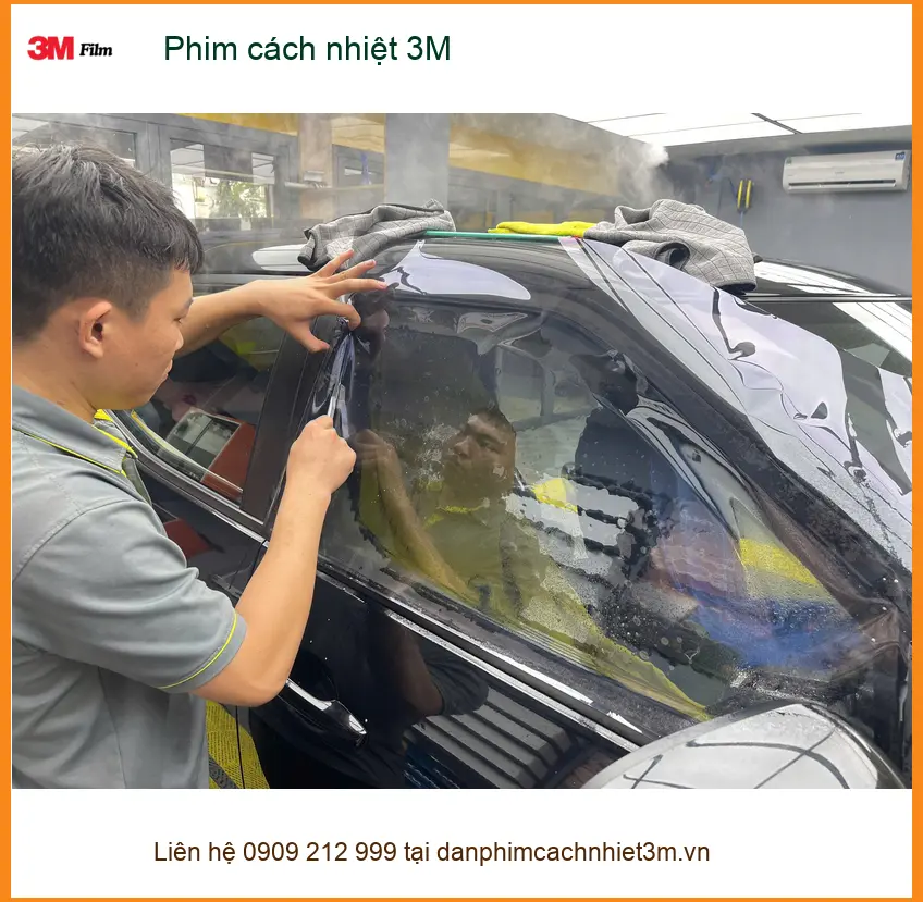Anh Kiên dán phim cách nhiệt 3M cho Hyundai Accent tại Quận 6 để chống nóng hiệu quả ảnh thực tế 2