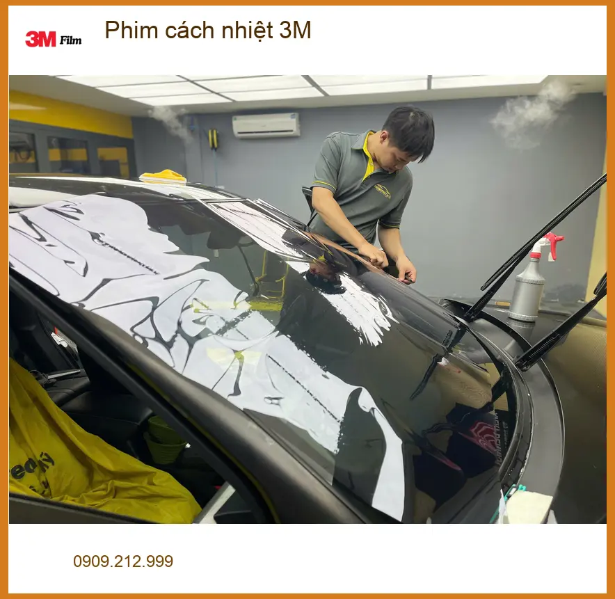 Chú Tấn dán phim cách nhiệt 3M cho Mazda 3 tại Quận Cần Giờ chống nắng nóng ảnh thực tế 5