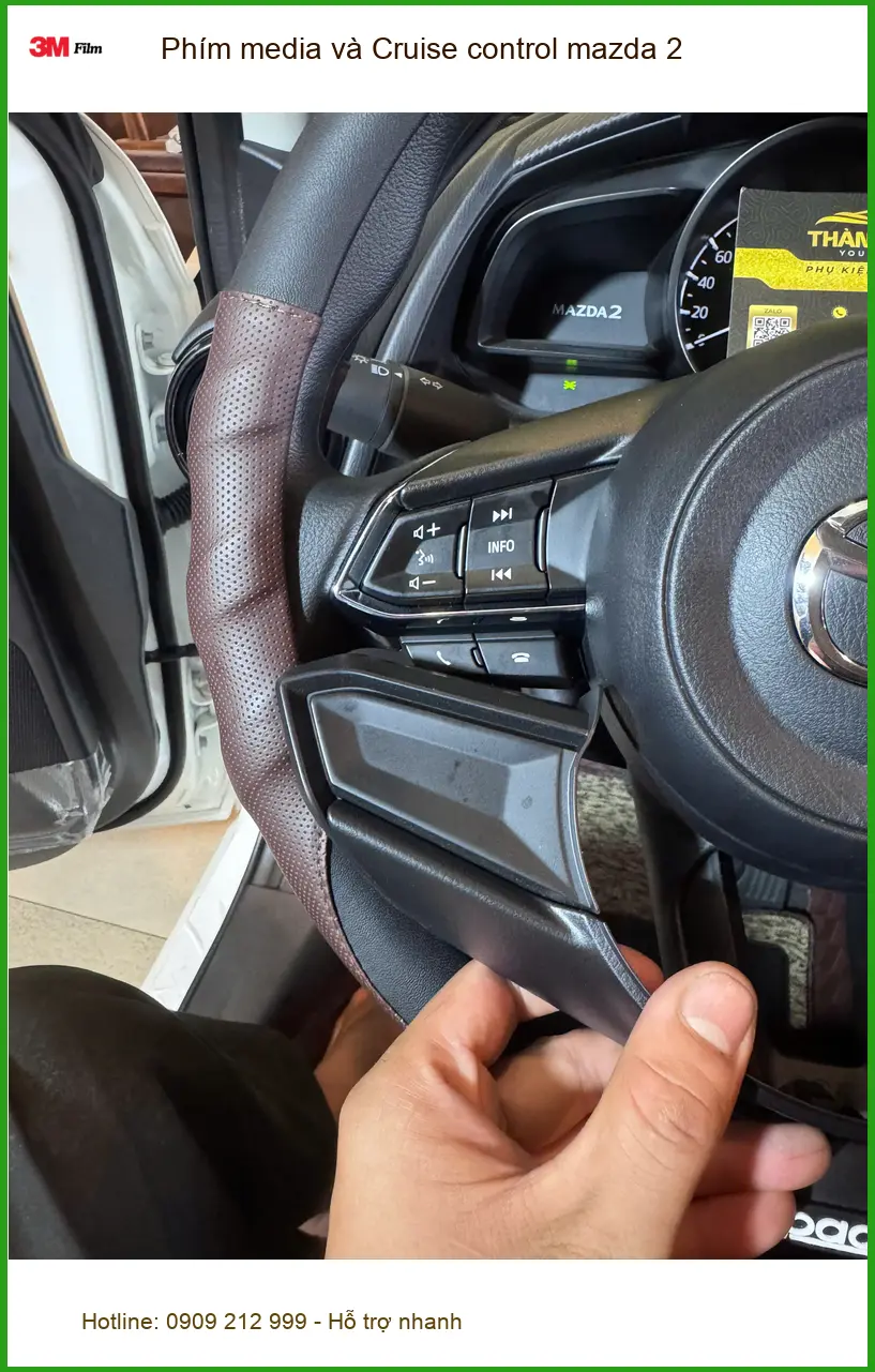 Anh Bách nâng cấp Phím media và Cruise control Mazda 2 tại Hóc Môn