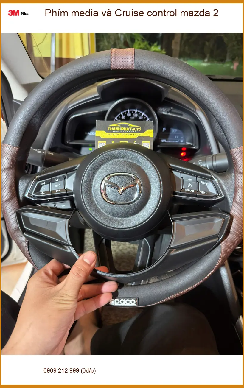 Anh Bách nâng cấp Phím media và Cruise control Mazda 2 tại Hóc Môn ảnh thực tế 2